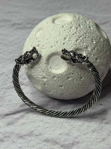 دستبند بنگل هنری طرح دراگون | اکسسوری مفهومی و قدرتمند