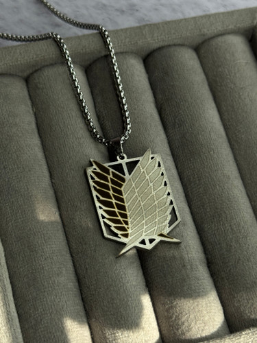 گردنبند استیل انیمه AOT | Attack on Titan | طرح خاص با کیفیت